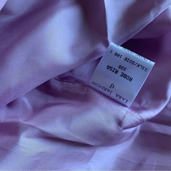 TARA JARMON PINK SILK MIDI DRESS - Picture 9 of 12